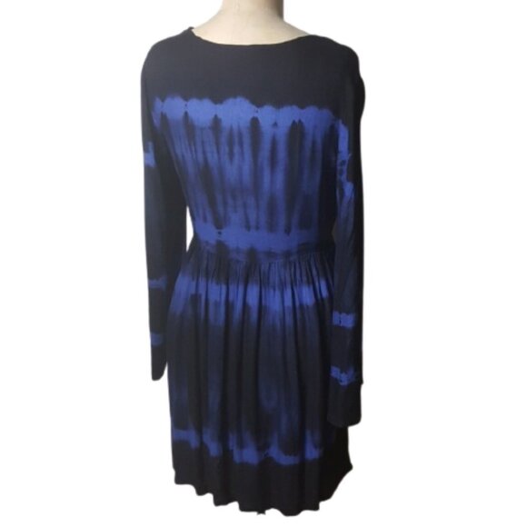 2/$40 Cute California Moonrise boho tie dye tunic knee length bell sleeve dress - Picture 5 of 12